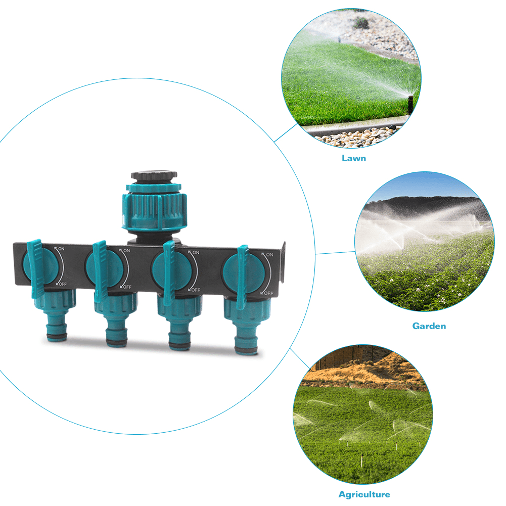 BowLift | way garden hose distributor - Adjustable tap adapter