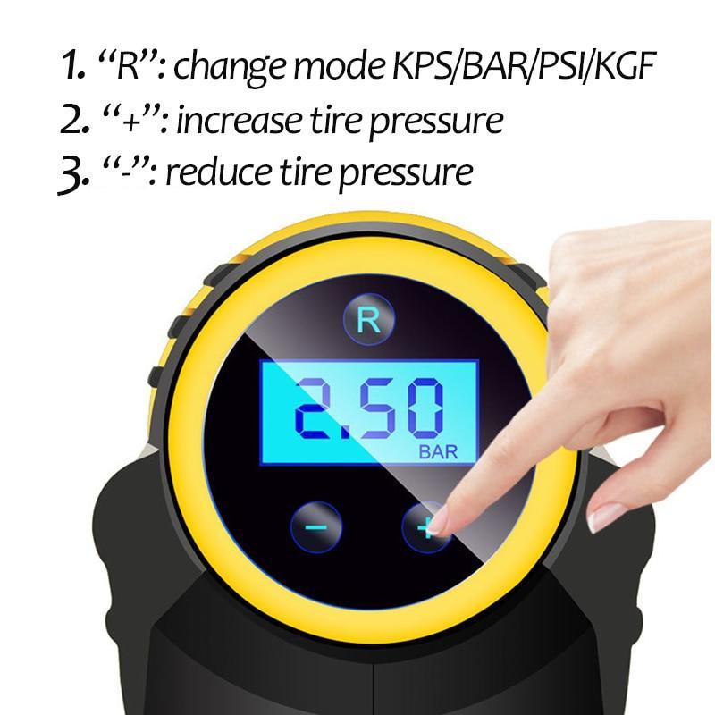 BowLift | 120W Car Air Compressor Handheld USB Rechargeable Electric Inflator Pump
