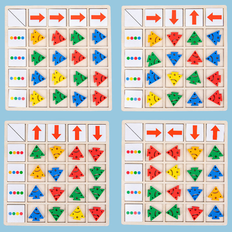 BowLift | Wooden Table Color Direction Game For Kids
