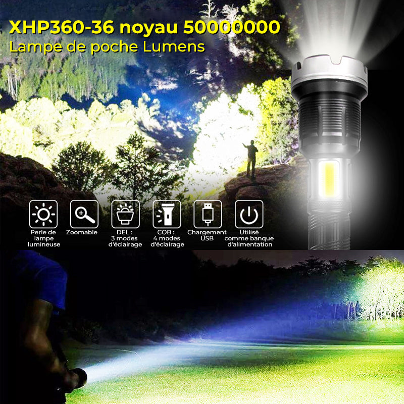 Zoom flashlight with LED | Bowlift