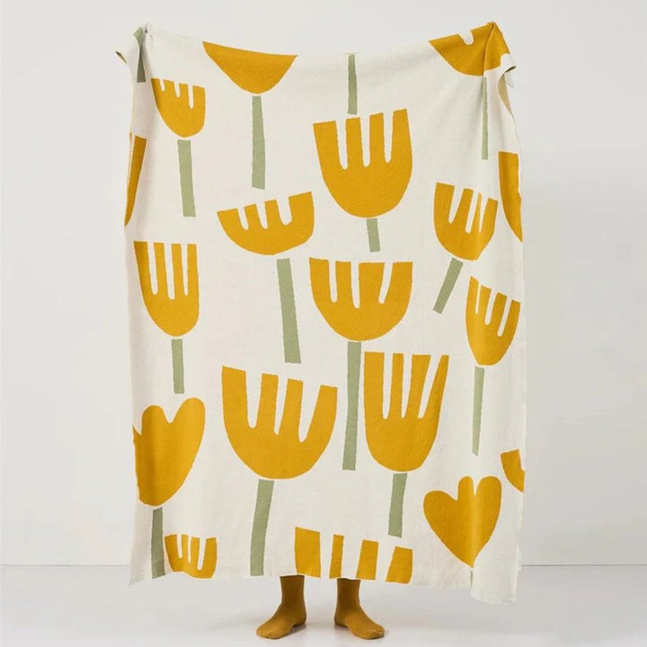 BowLift | Spring Tulip Floral Knitted Blanket