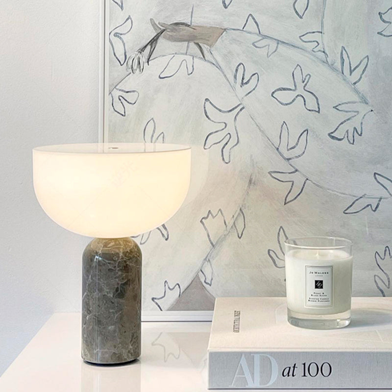 BowLift | MarbleLuxe Lamp - Luxurious Marble Table Lamp with Golden Accents