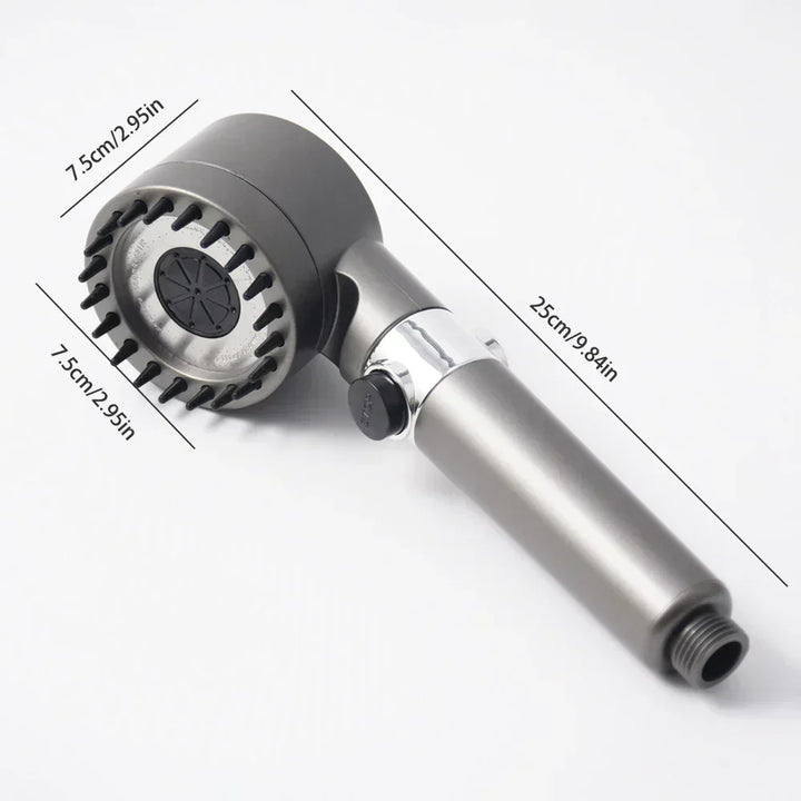 AquaBoost Adjustable High-Pressure Shower Head with Water Filter and 3 Spray Modes | Bowlift