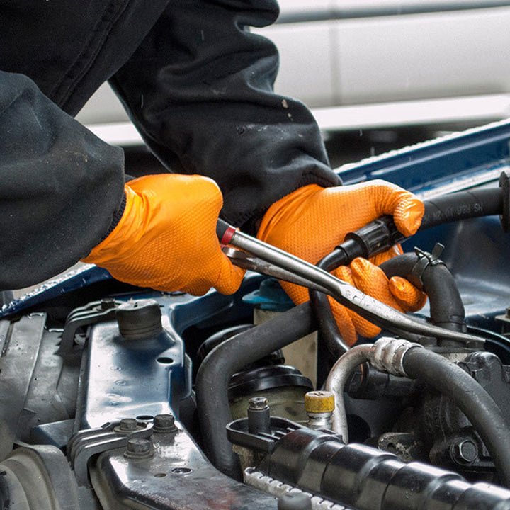 BowLift | Orange Nitrile Gloves