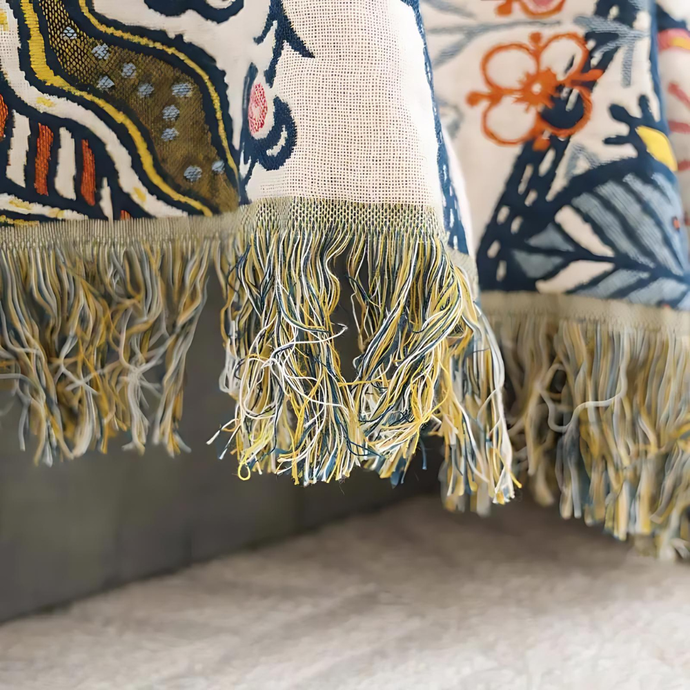 BowLift | Cotton Throw Blanket Floral Reversible Design