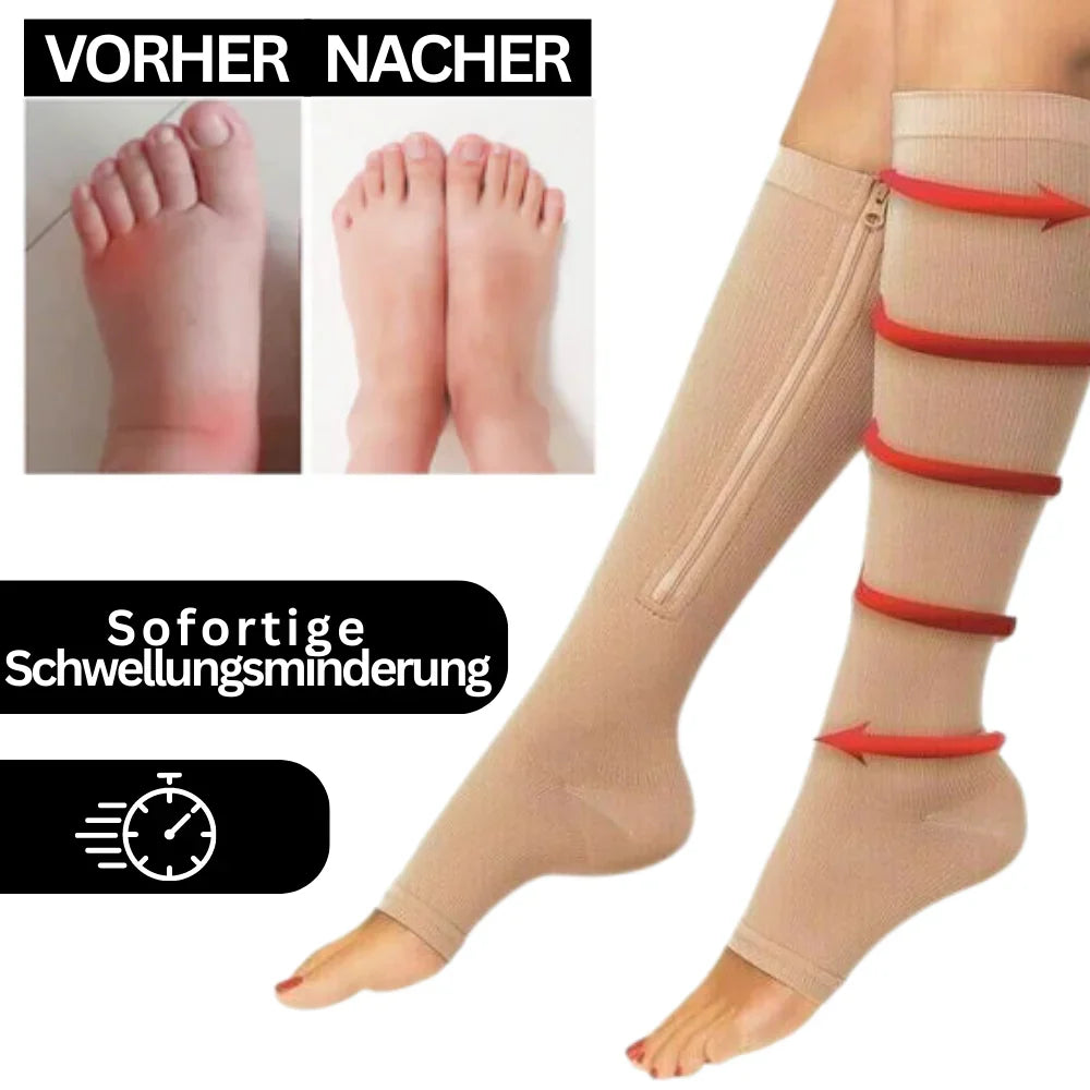 BowLift | Comfortable compression stockings with zipper