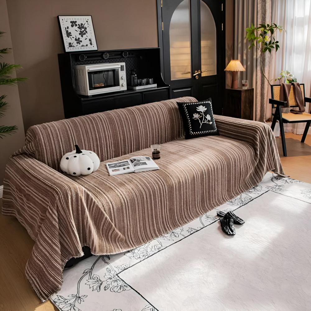 BowLift | Regal Stripes Chenille Sofa Cover