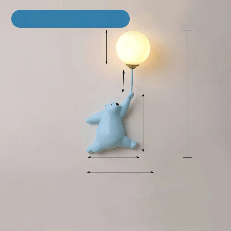BowLift | FairyGlow – Cartoon Wall Light for Kids | Magical Night Light with 3D Moon Design