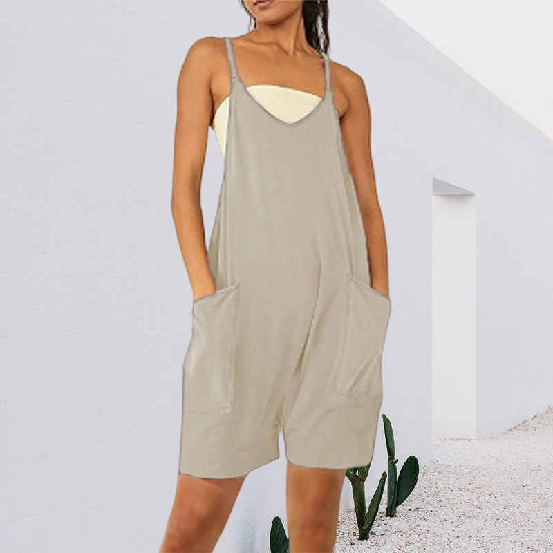 Sleeveless dress with pockets | Bowlift