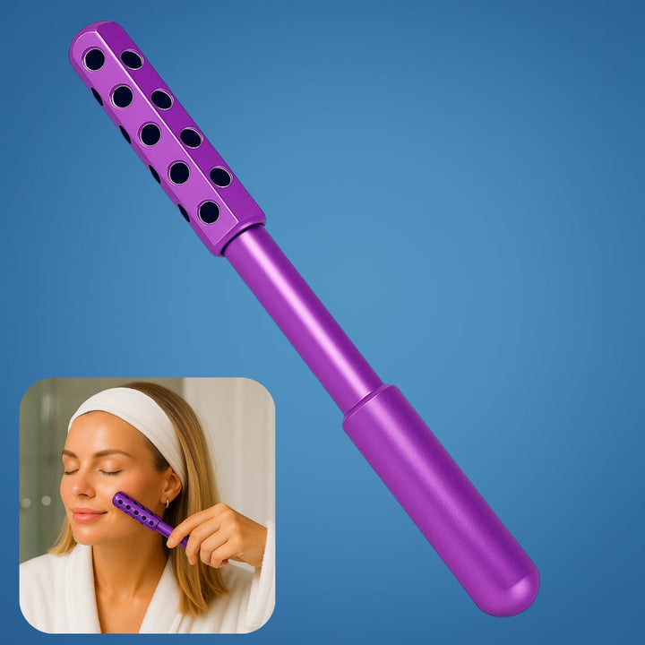 Depuff & Lift Skin – Smooth Metal Cooling Design – Boost Circulation & Glow for Cheeks Neck Face Bowlift