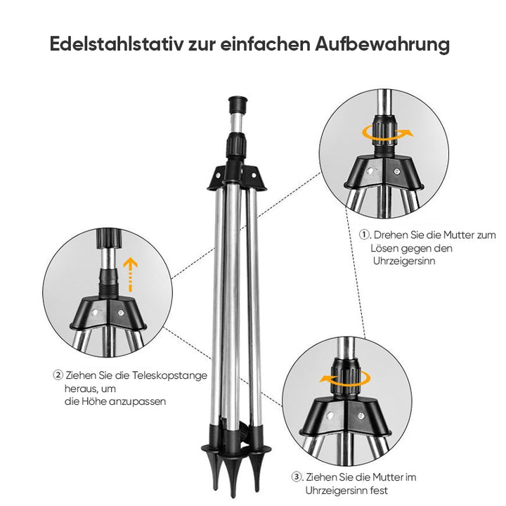 Automatic rotating tripod sprinkler | Bowlift