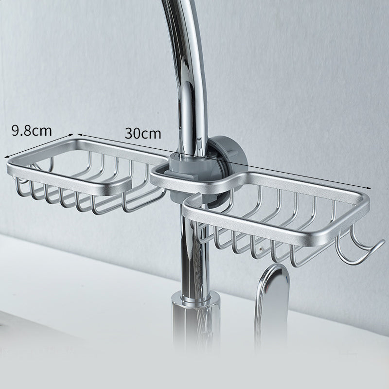 Shower holder for Shampoo & Soap – Stainless Steel – Silver or Black – No Drilling | Bowlift