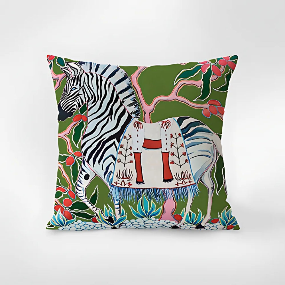 BowLift | Zebra Tapestry Tassel Cushion Cover