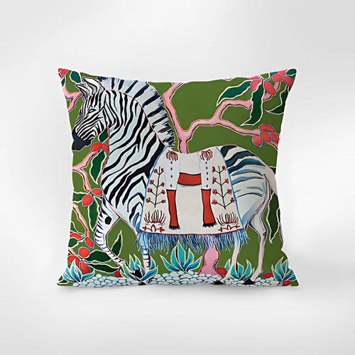 BowLift | Zebra Tapestry Tassel Cushion Cover