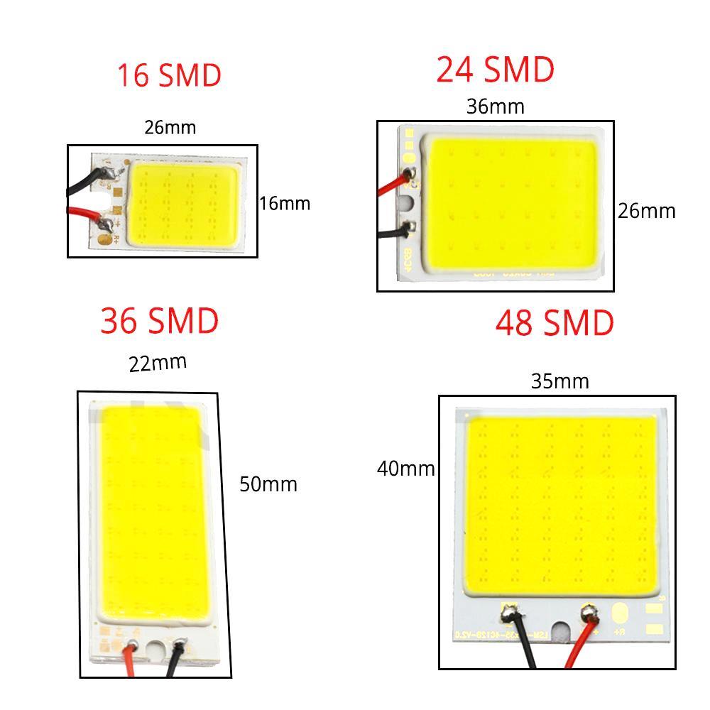 BowLift | 10pcs Multi-color Auto Interior Led Lamp Dome Bulb Light