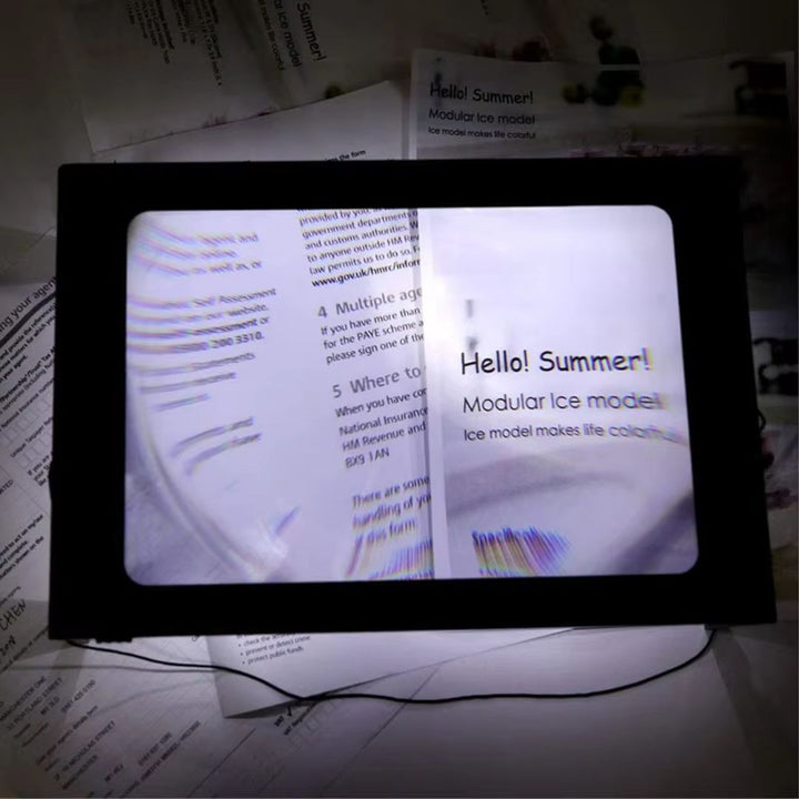 BrightView | 3x Page Magnifier with LED Light – Full Page View – Lightweight & Hands-Free – Ideal for Seniors & Low Vision Users Bowlift