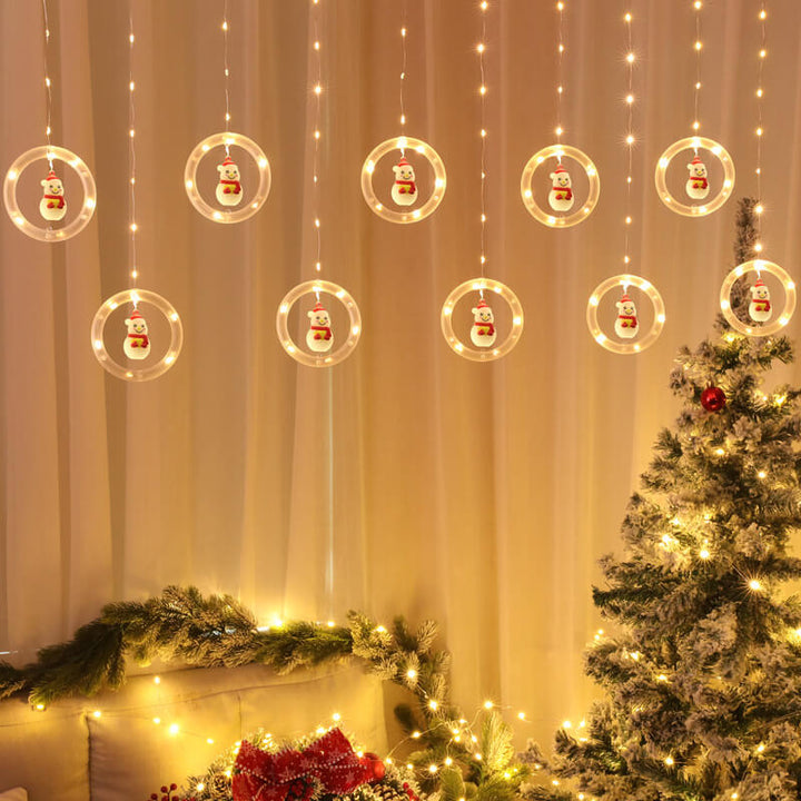 BowLift | Christmas Circle Doll Hanging Decoration 10 LED USB String Lights