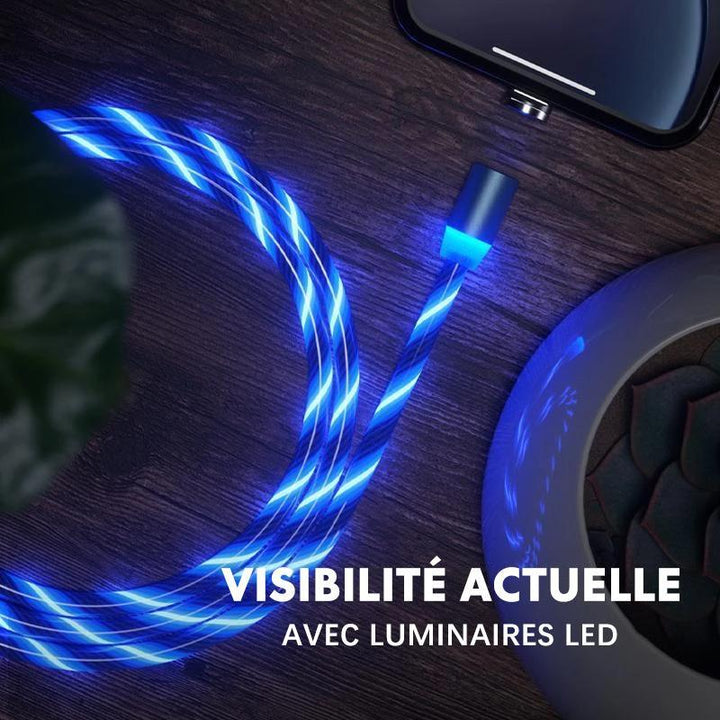 Magnetic USB charging cable with LED | Bowlift