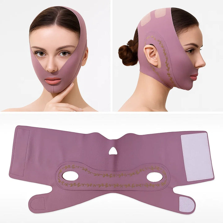 Jawline Sculpting – Breathable Stretch Fabric – Lifts Sagging Skin – Firms and Defines V-Line Face Bowlift