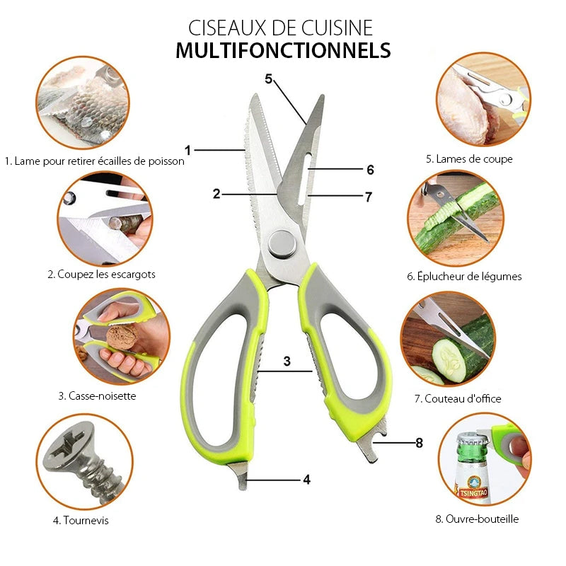 Multifunctional kitchen scissors | Bowlift
