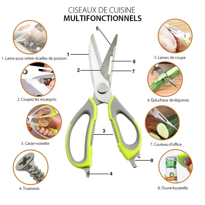Multifunctional kitchen scissors | Bowlift