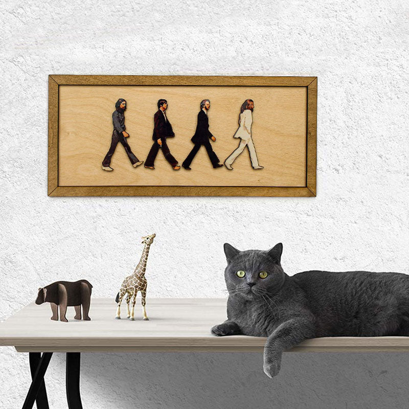 BowLift | The Beatles framed Abbey Road portrait