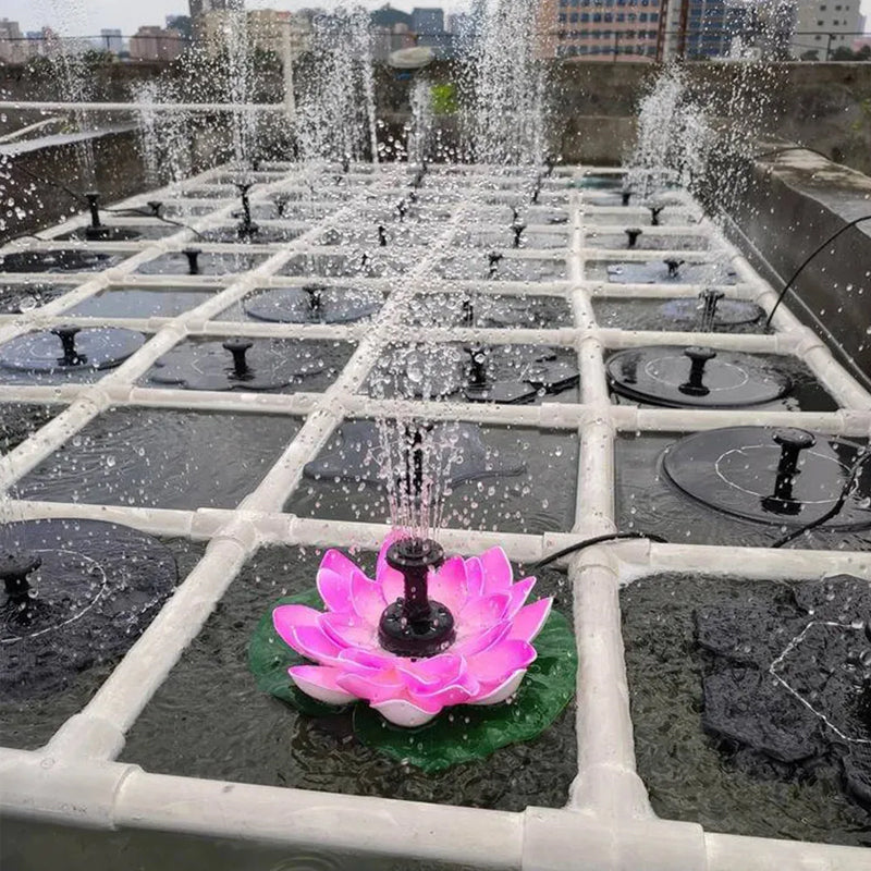 BowLift | Lotus-shaped solar fountain pond decoration