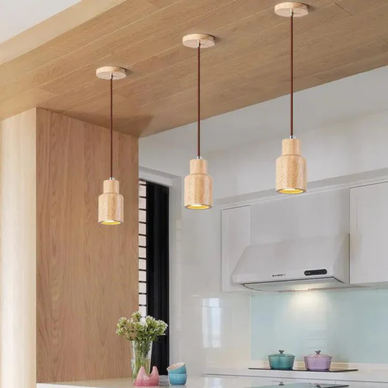 BowLift | Scandinavian Modern LED Pendant Lamp of Wood