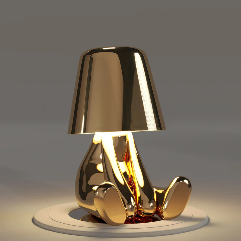 BowLift | Thinker Little Golden Man Table Lamp