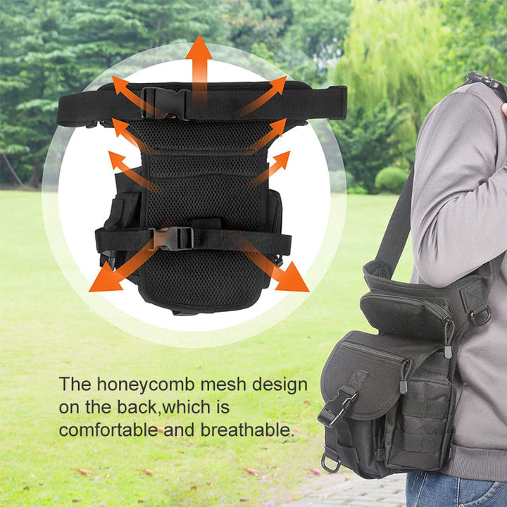BowLift | Nylon Waterproof Men Tactical Waist Pack Leg Travel Belt Bag
