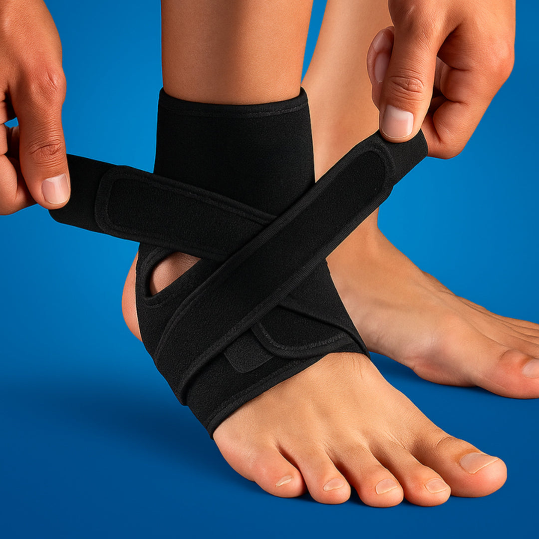 Stabilising Compression – Breathable Adjustable Straps – Running Gym & Sports Protection Bowlift