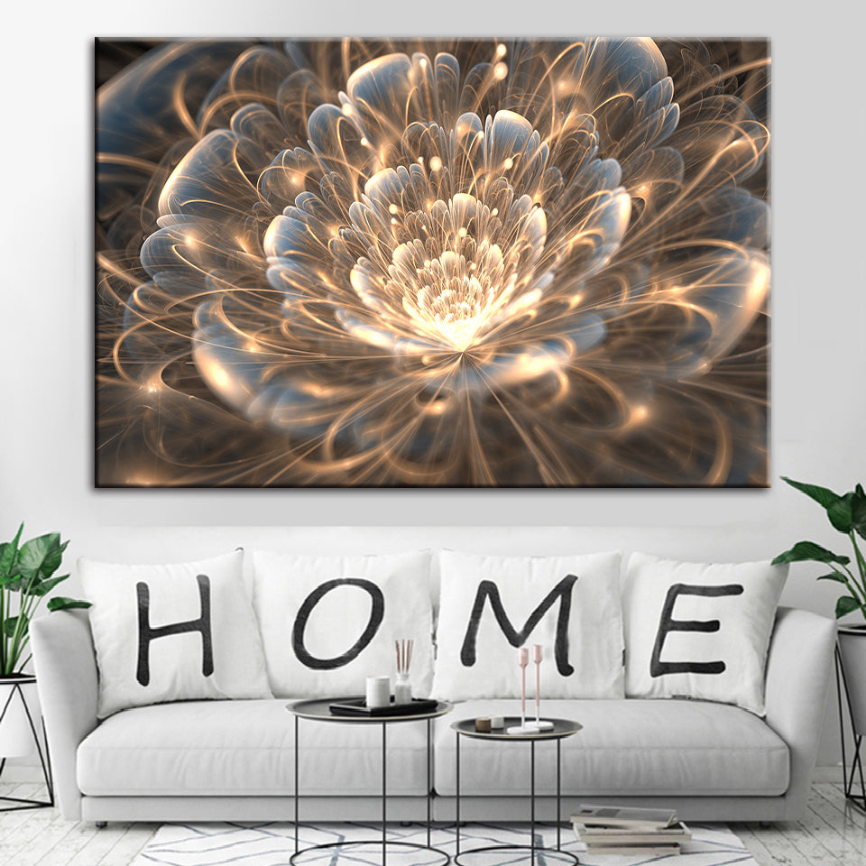 Mystical Flower - Canvas Wall Art Painting | Bowlift