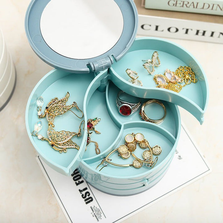 BowLift | Jewelry Box - 360° Rotating Storage Box for Jewelry, Maximum Protection and Organization