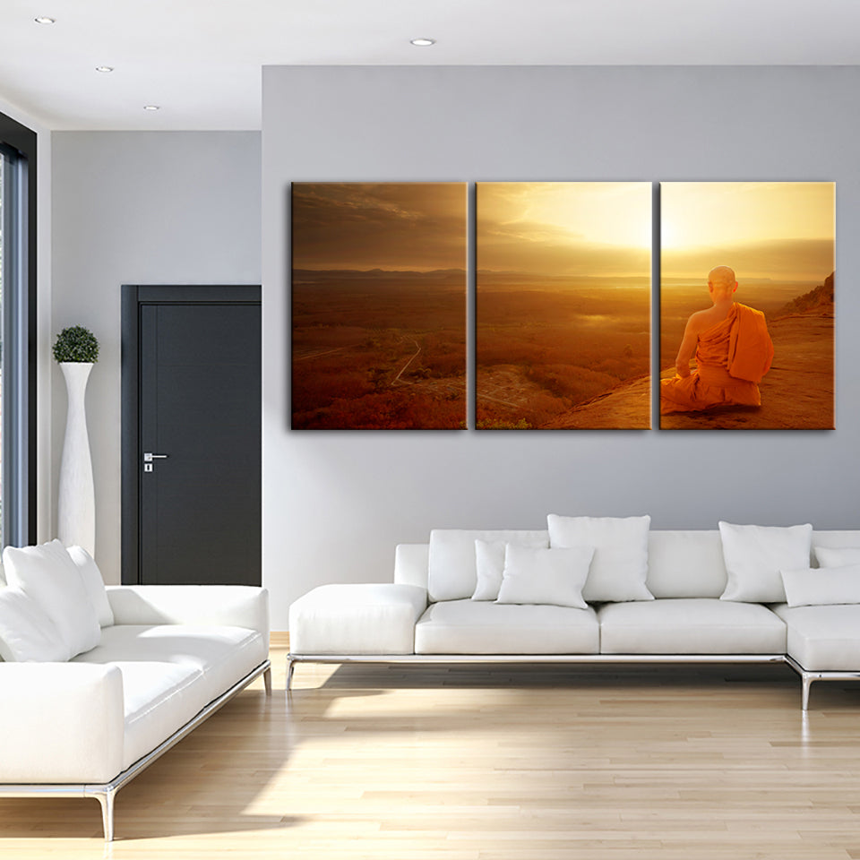 Warm Morning 3 Piece - Canvas Wall Art Painting | Bowlift