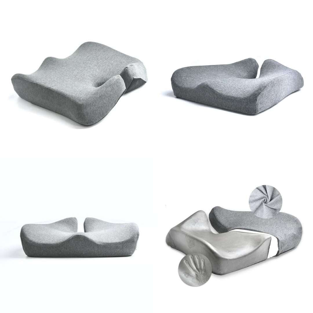 BowLift | Orthopedic Comfort Cushion Set for Pain Relief & Posture Support - Seat & Back Cushions for Office Workers, Seniors & Pregnant Women