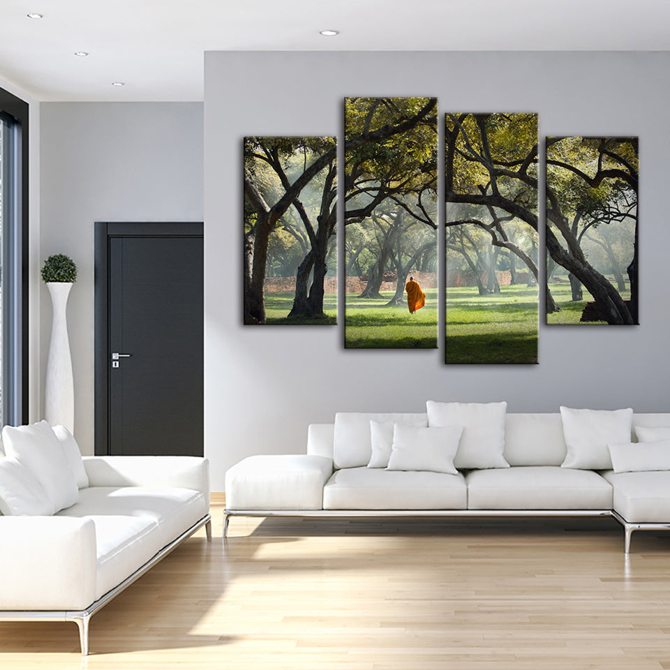 Walk The Earth 4 Piece - Canvas Wall Art Painting | Bowlift