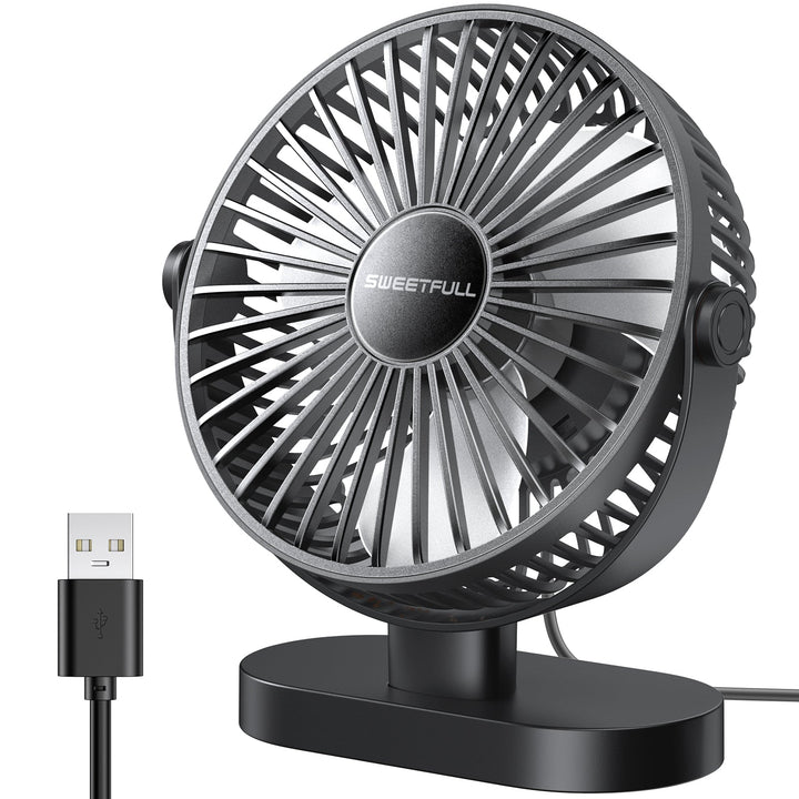 6.5 Inch USB Small Desk Fan for Home Office Car Outdoor Travel | Bowlift