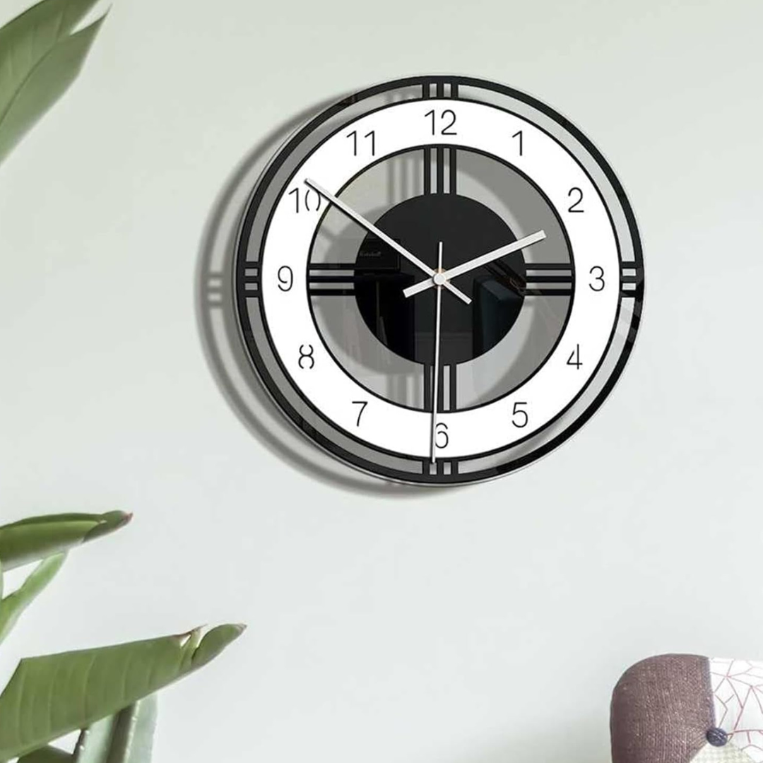 BowLift | Large Wall Clock Black | Modern Wall Design
