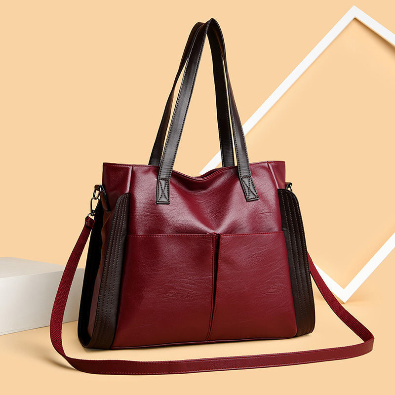 Women's tote bag made of soft leather with large capacity | Bowlift