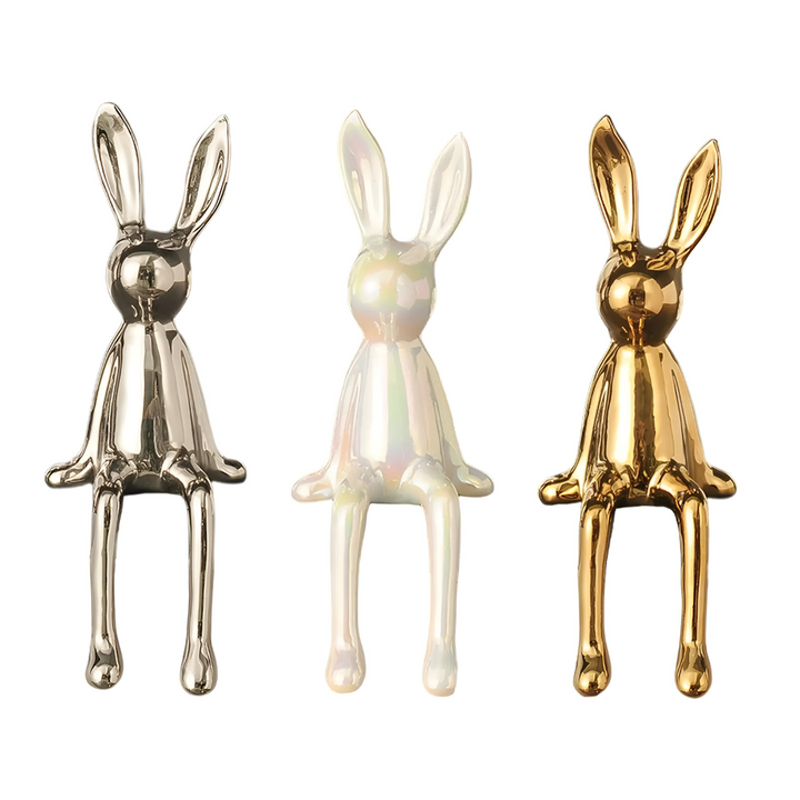 BowLift | Shiny Ceramic Rabbit Figurine