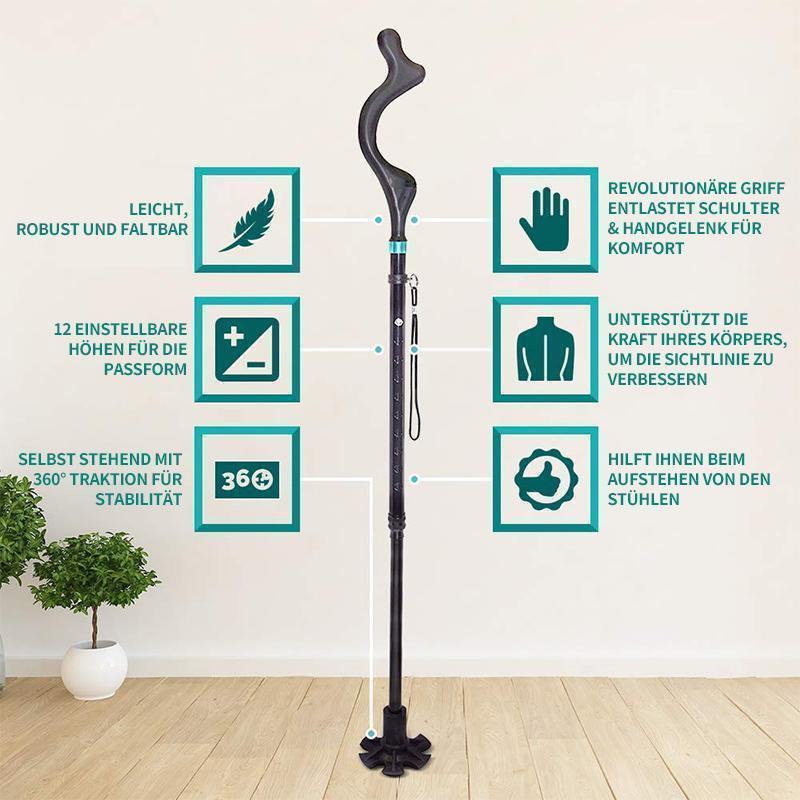 BowLift | Foldable and extendable walking stick