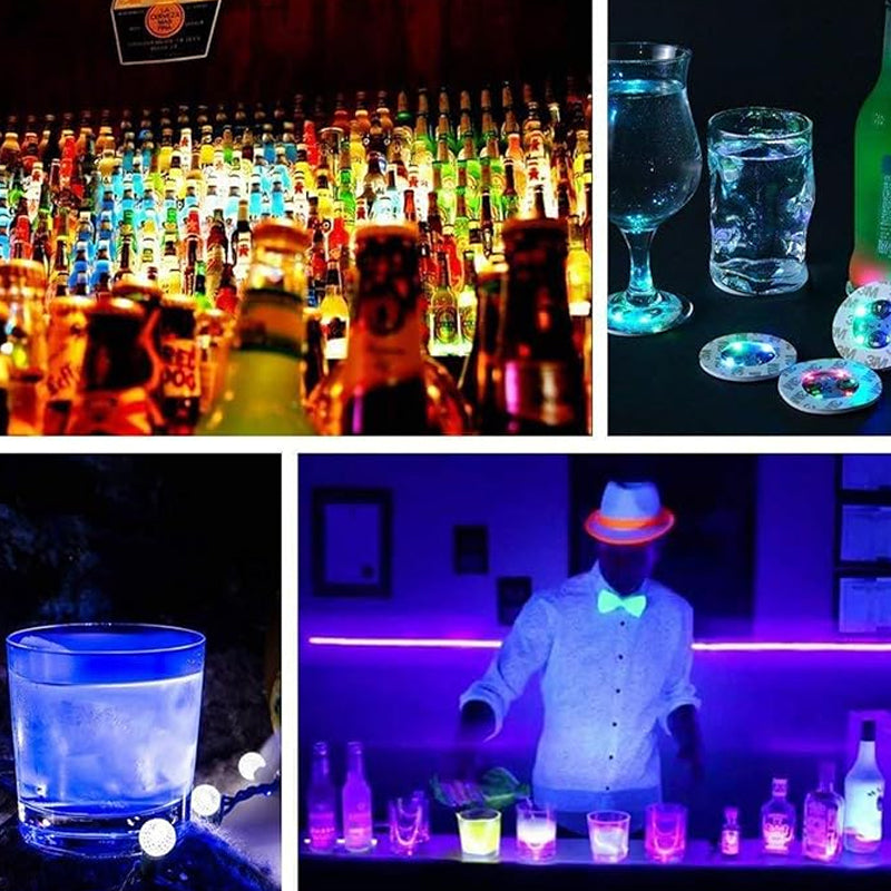BowLift | LED glowing bottle stickers and coasters