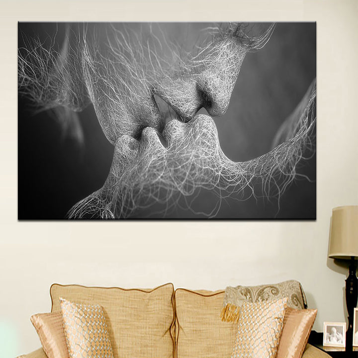 Lines Of Lovers - Canvas Wall Art Painting | Bowlift