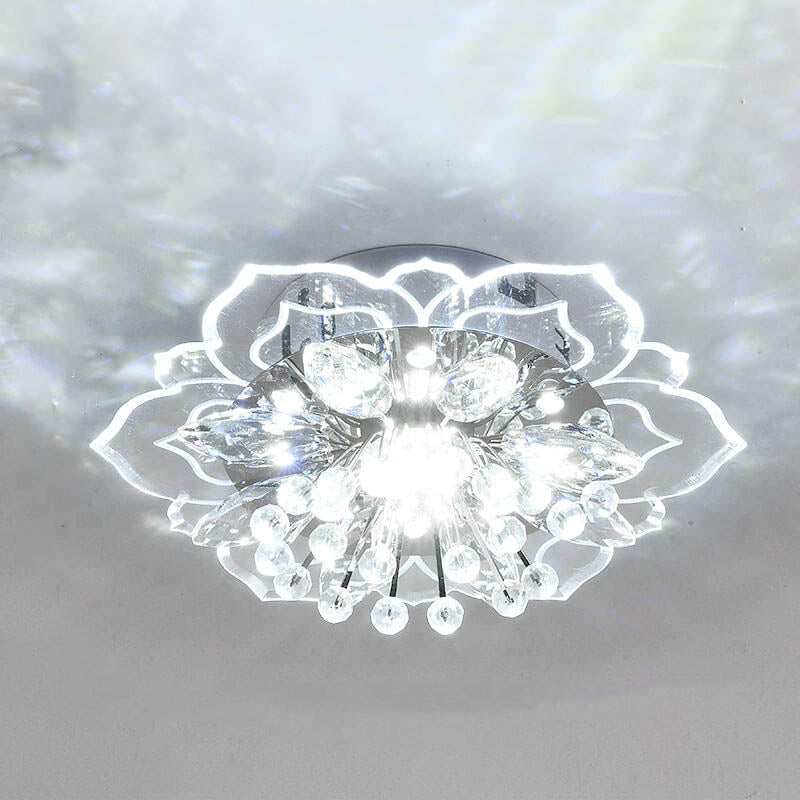 BowLift GlowPetal | LED Crystal Ceiling Light | Flower Shaped, RGB Color Changing & Energy Efficient
