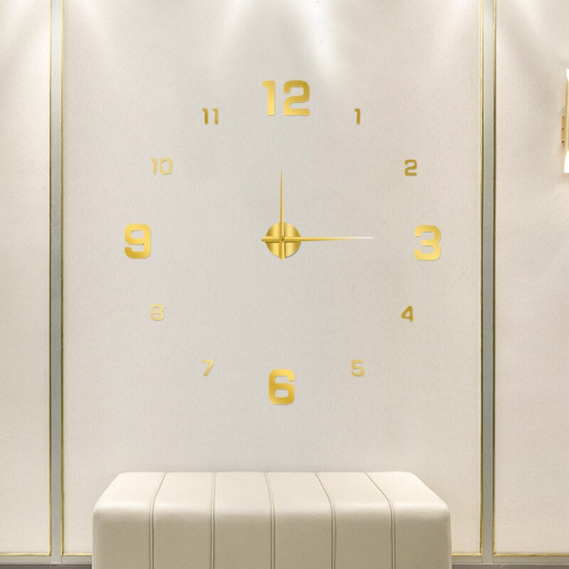 BowLift | Wall Clock Large Modern Home Decor Style