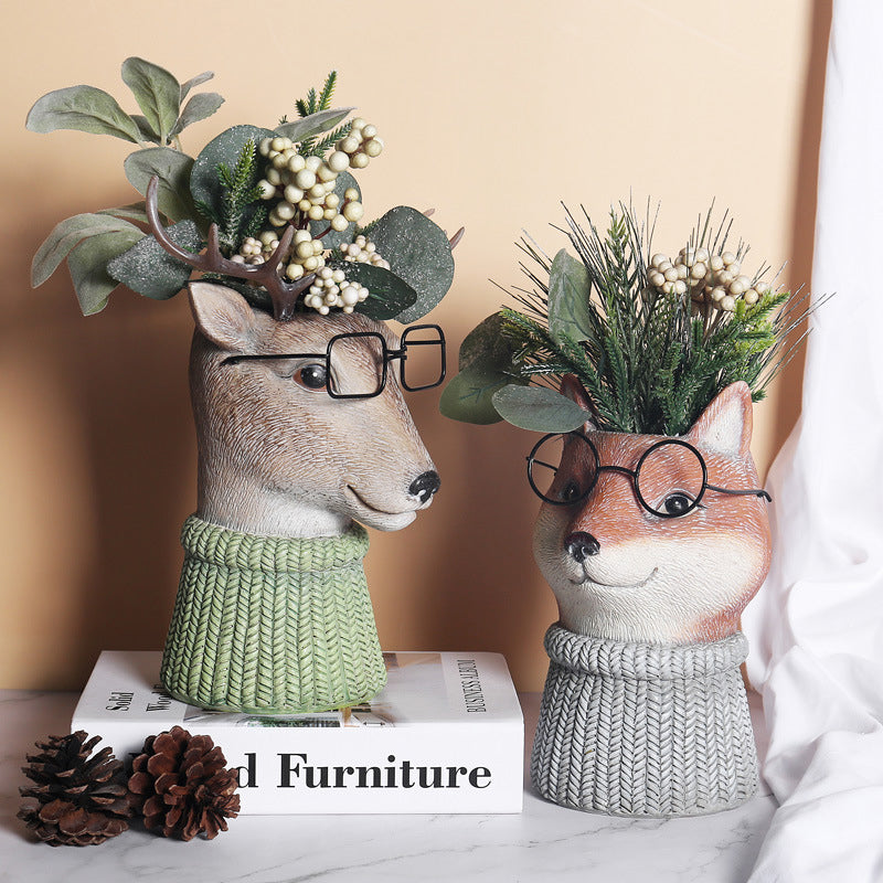 Resin Animal Flower Pot | Bowlift