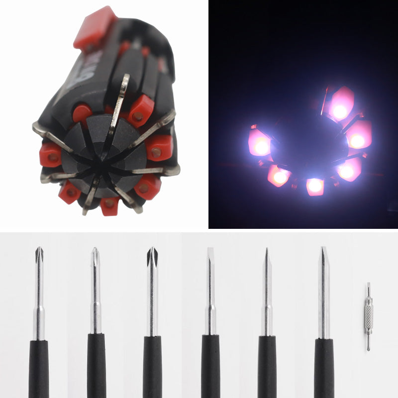 BowLift | 8 Screwdrivers in 1 Tool with Worklight and Flashlight