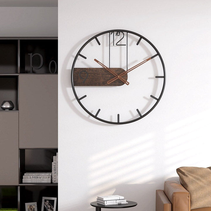BowLift | RusticTick - Steel and Walnut Wall Clock