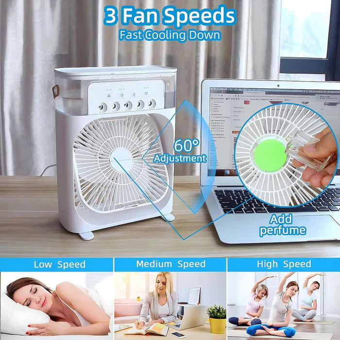 3-in-1 Fan with 7-Color LED Light - BreezeMaster Pro | Bowlift