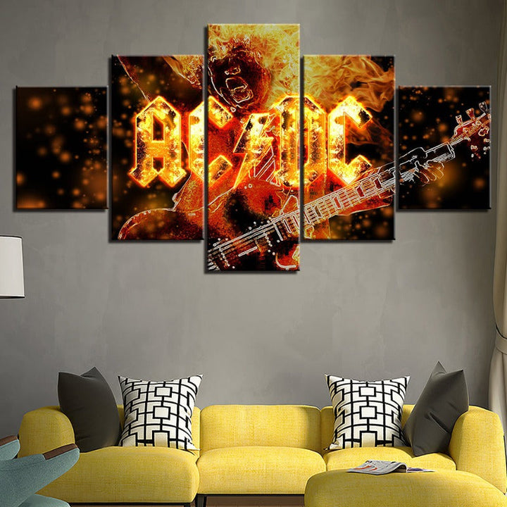 ACDC - Canvas Wall Art Painting | Bowlift